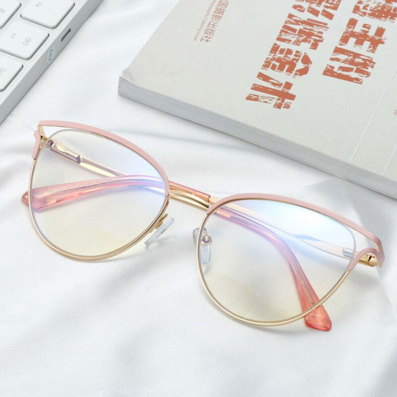 Tonya Cat Eye Pink Glasses