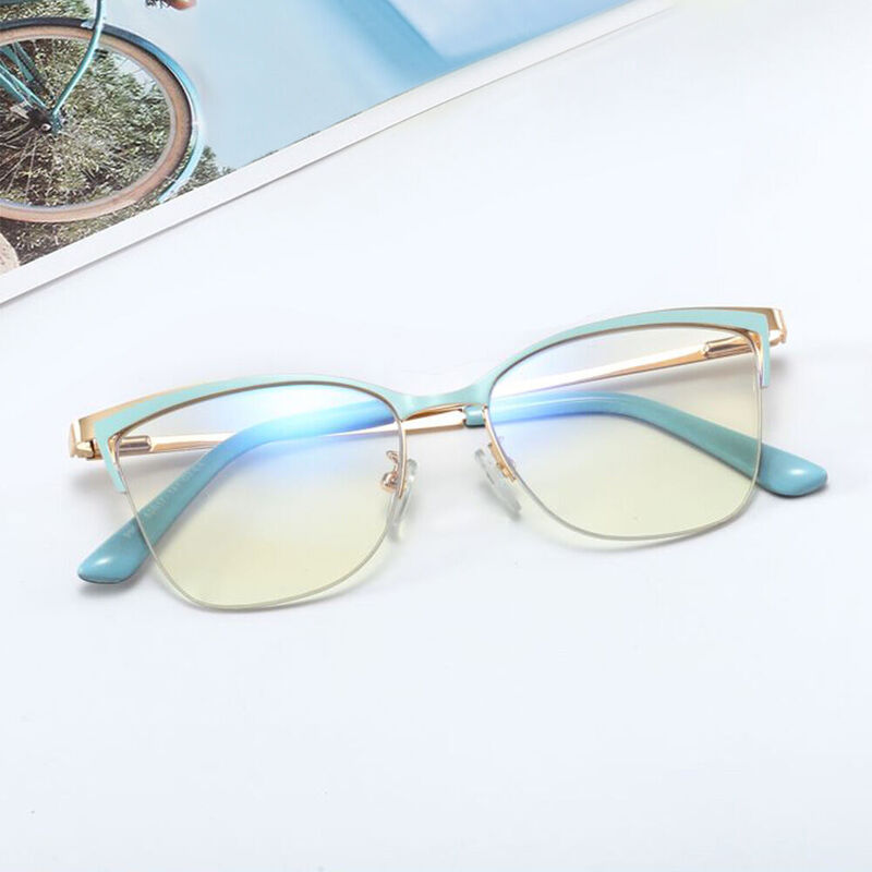 Miriam Cat Eye Blue Glasses