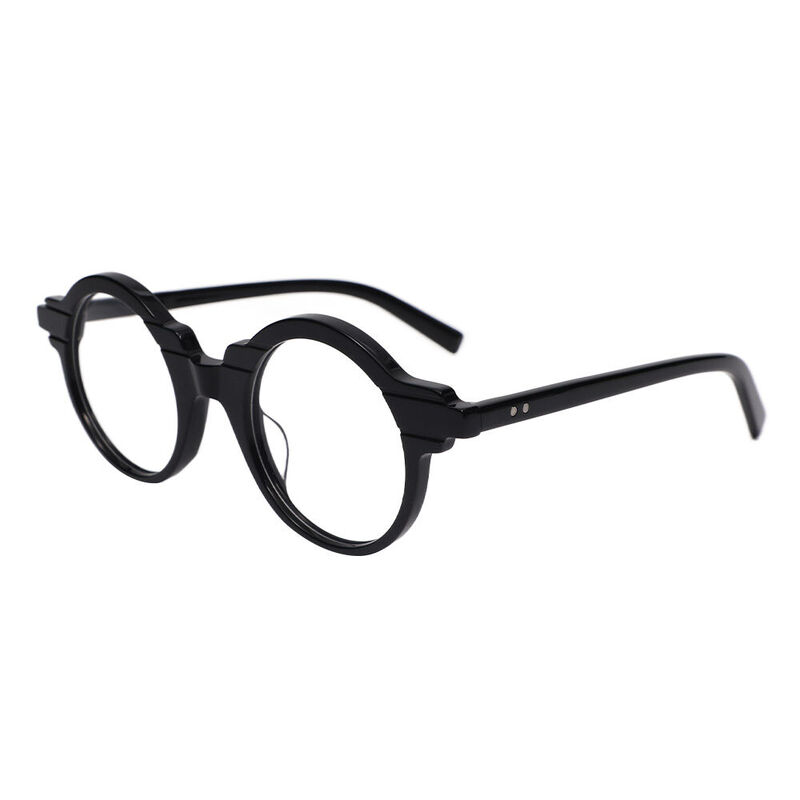 Beso Round Black Glasses