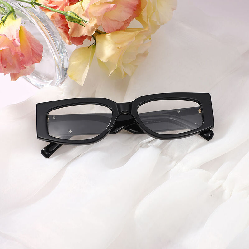 Olg Oval Black Glasses