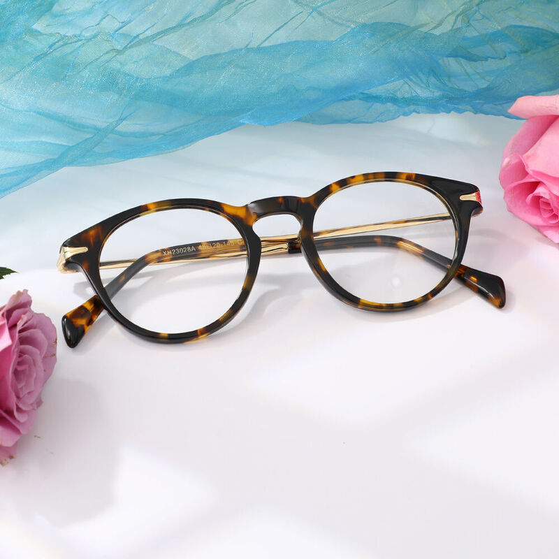 Saxton Round Tortoise Glasses