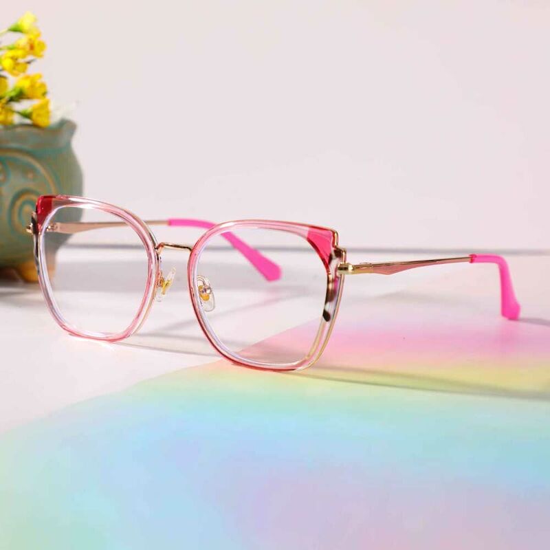 Lunettes de Vue Amelia Cat Eye Rose