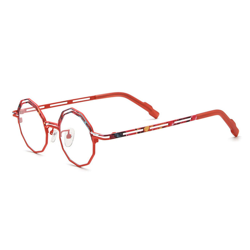 Galbraith Geometric Red Glasses