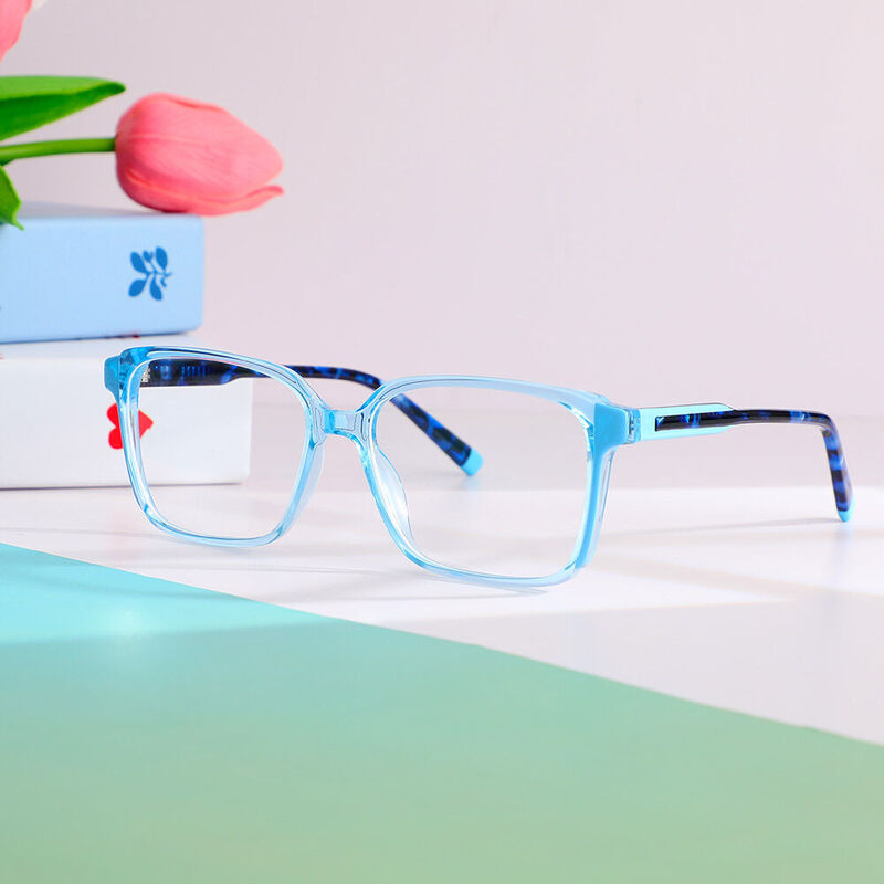 Miles Square Blue Glasses