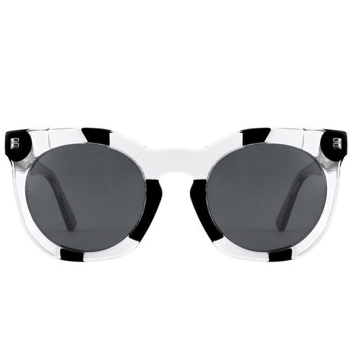 Horizon Round White Sunglasses