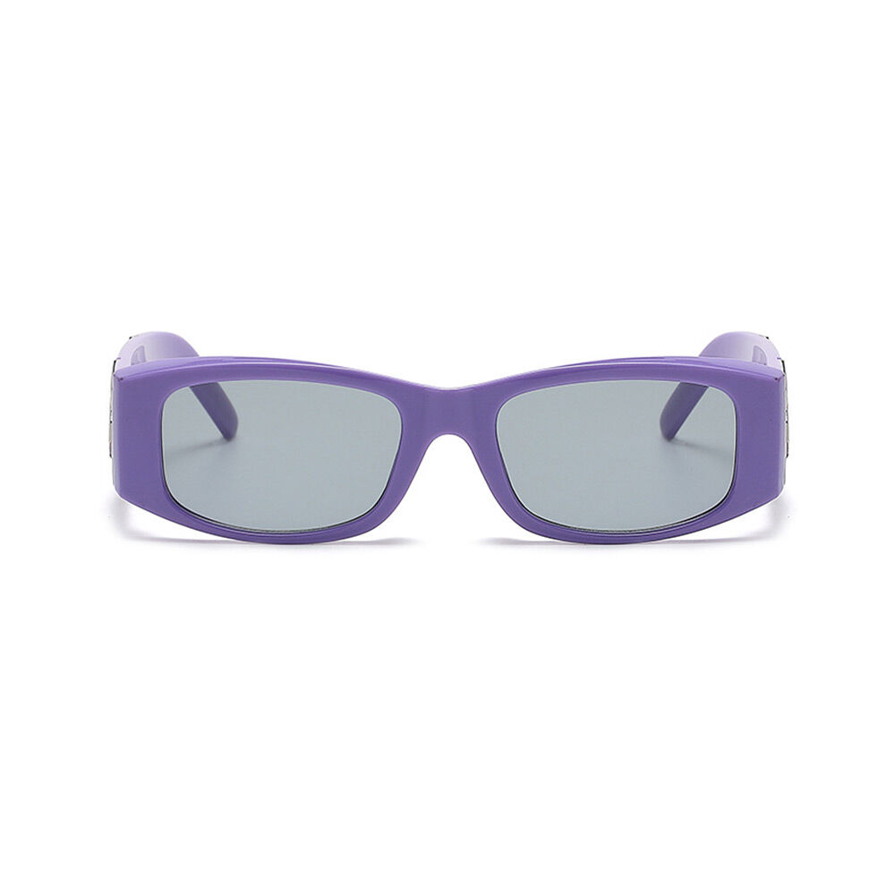Palm Oval Purple Sunglasses