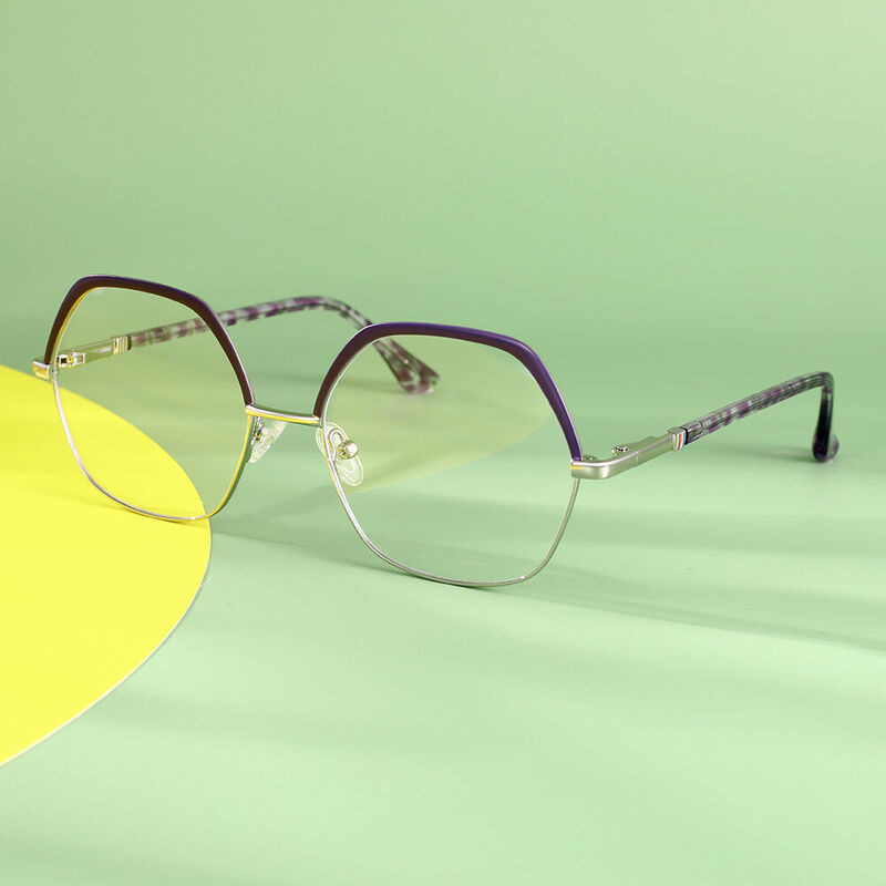 Dorothy Browline Geometric Glasses