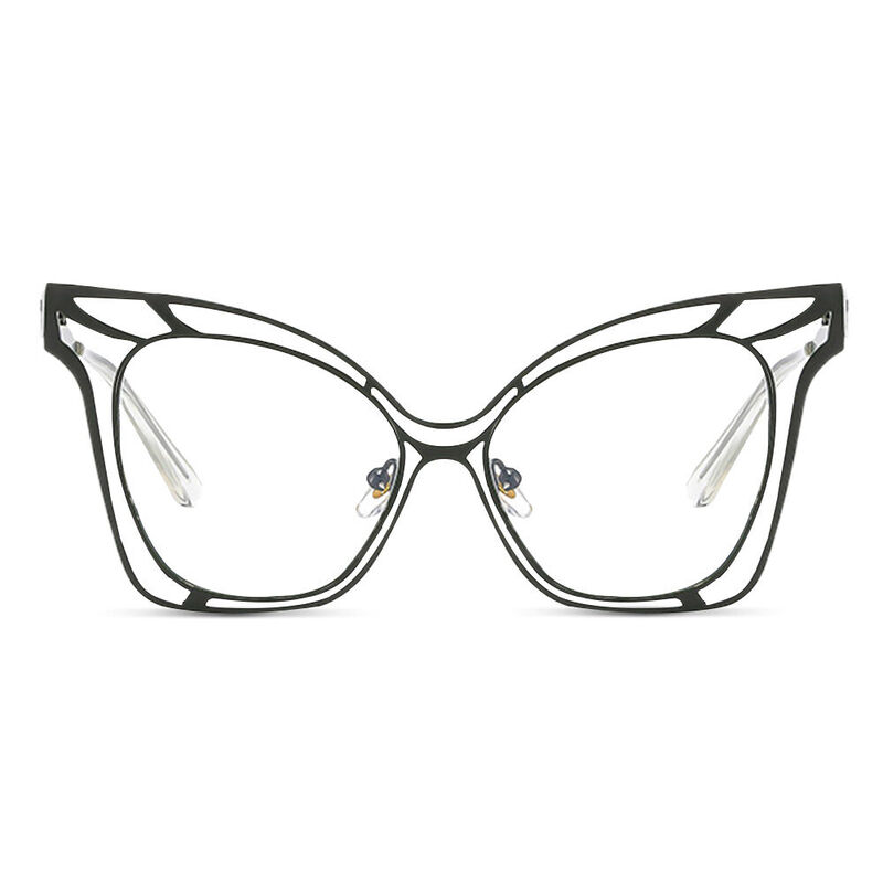 Agneis Cat Eye Green Glasses