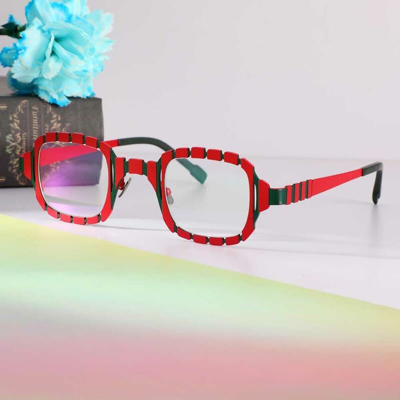 Lunettes de Vue Constance Carré Rouge