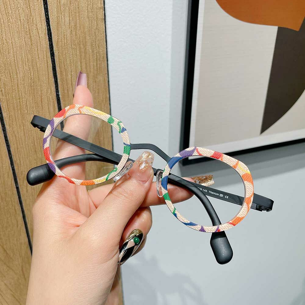 Congreve Round Beige Glasses