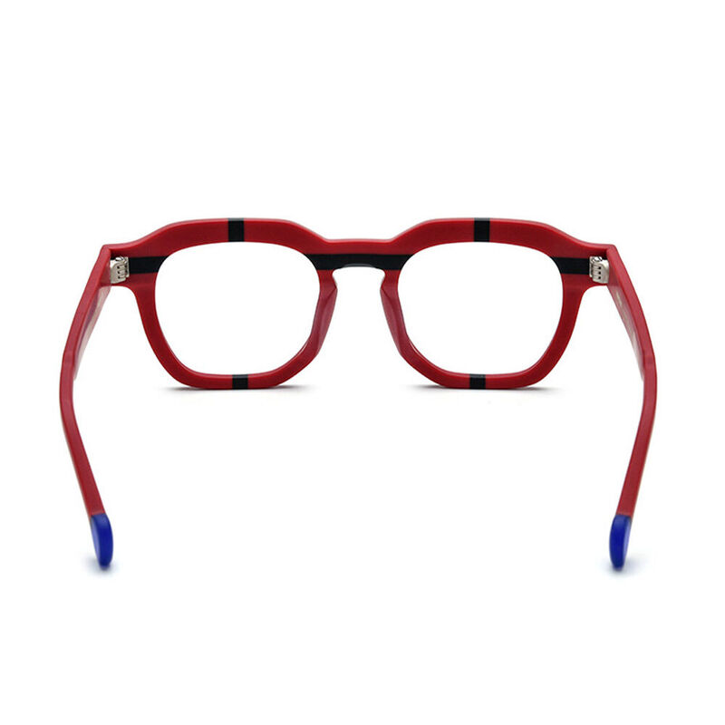 Jasen Square Red Glasses