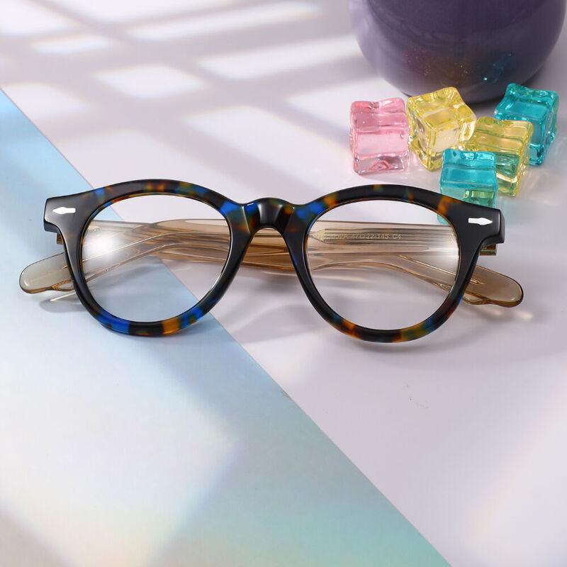 Hedm Round Tortoise Glasses