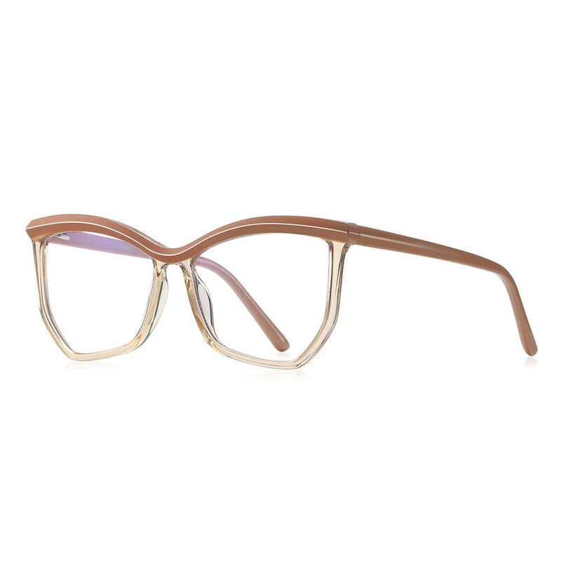 Curme Cat Eye Brown Glasses