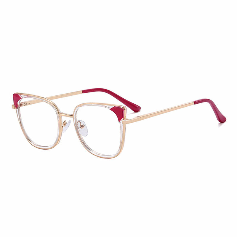 Timothee Cat Eye Pink Glasses