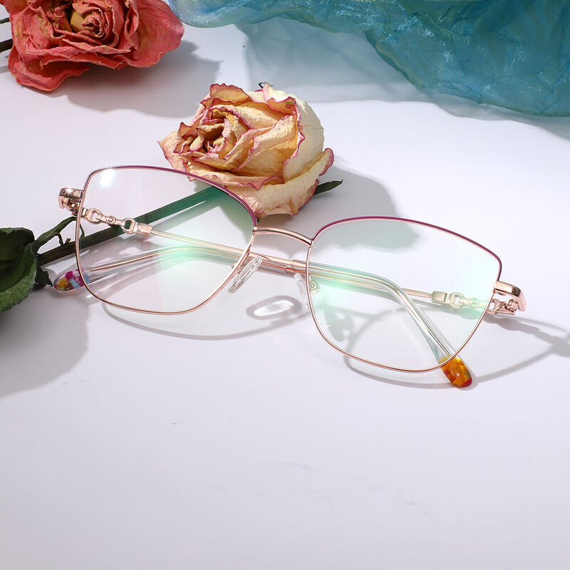 Robin Cat Eye Rose Gold Glasses