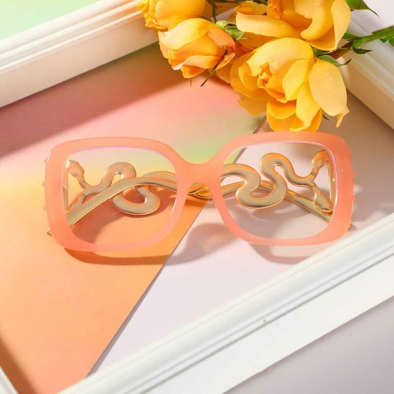 Duncan Square Pink Glasses
