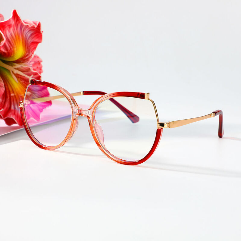 Giles Cat Eye Pink Glasses