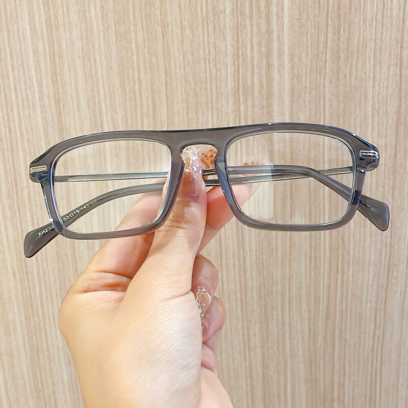 Wagne Square Grey Glasses