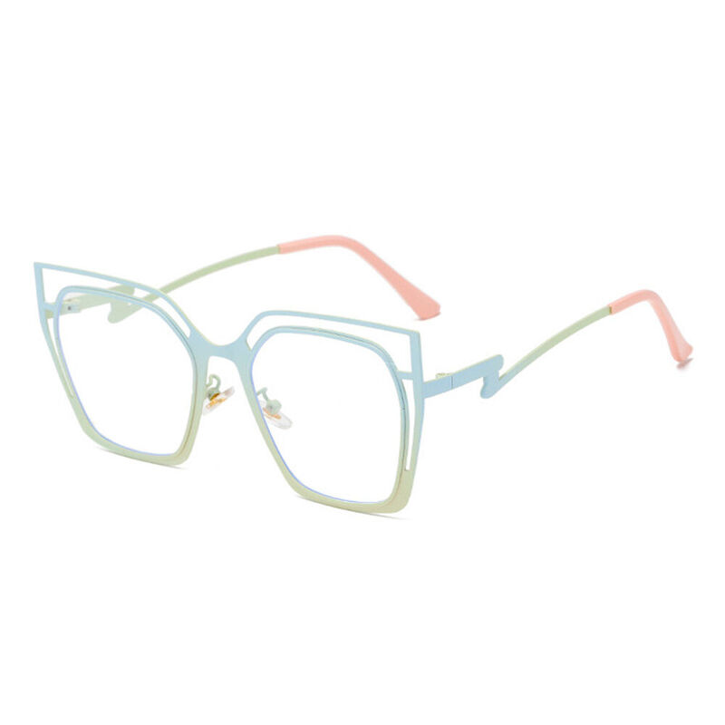 Judith Cat Eye Blue Glasses