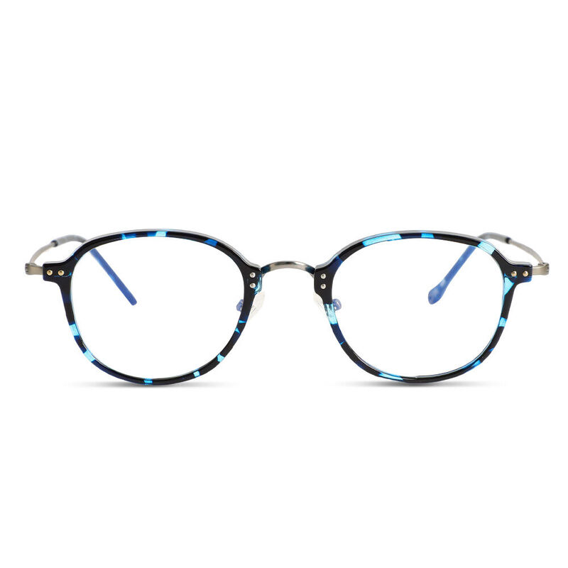 Woodrow Quadratische Blaue Brille