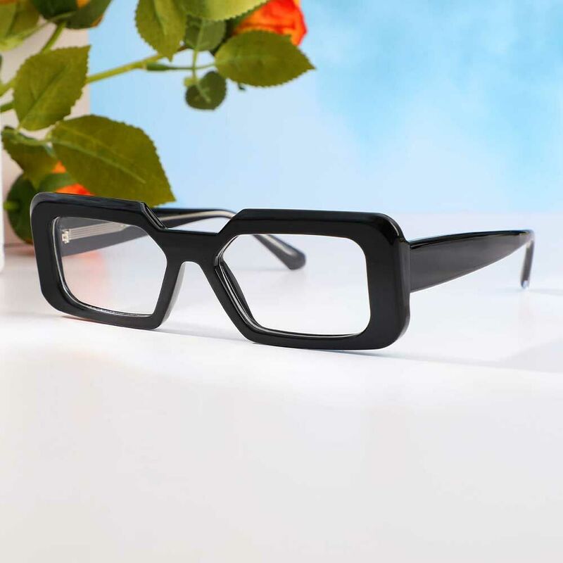 Lunettes de Vue Channing Rectangle Noir