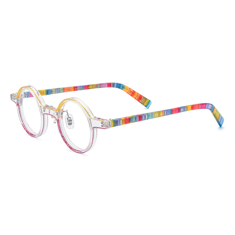 Linet Round Pink Glasses