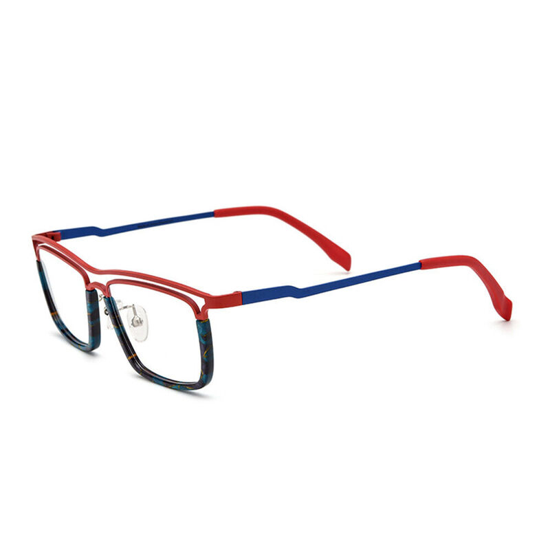 Bosil Rectangle Red Glasses