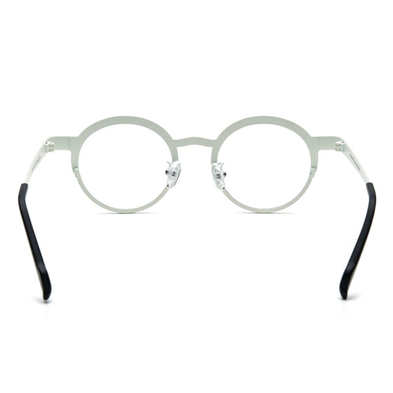 Blume Round White Glasses