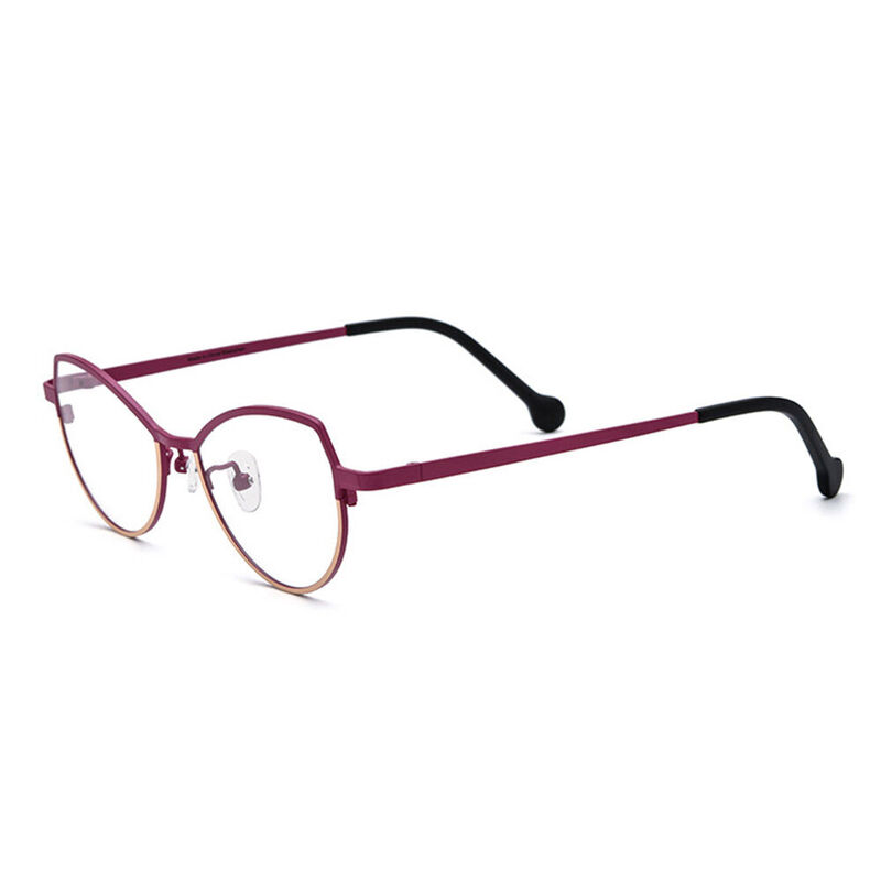 Newman Cat Eye Purple Glasses