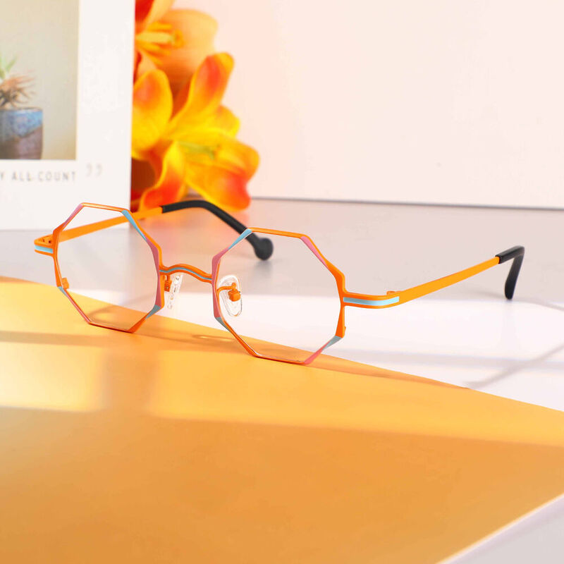 Sawye Geometrische Orange Brille