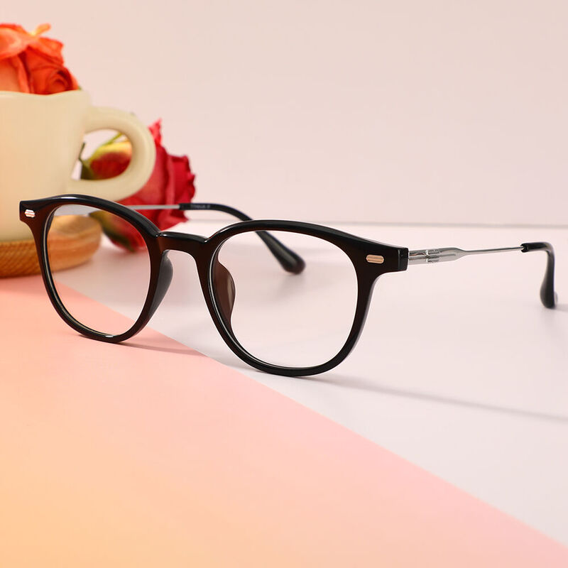 Alger Square Black Glasses