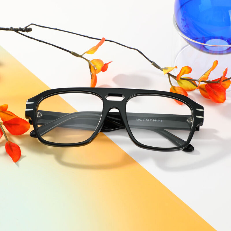 Maxwel Pilote Schwarze Brille