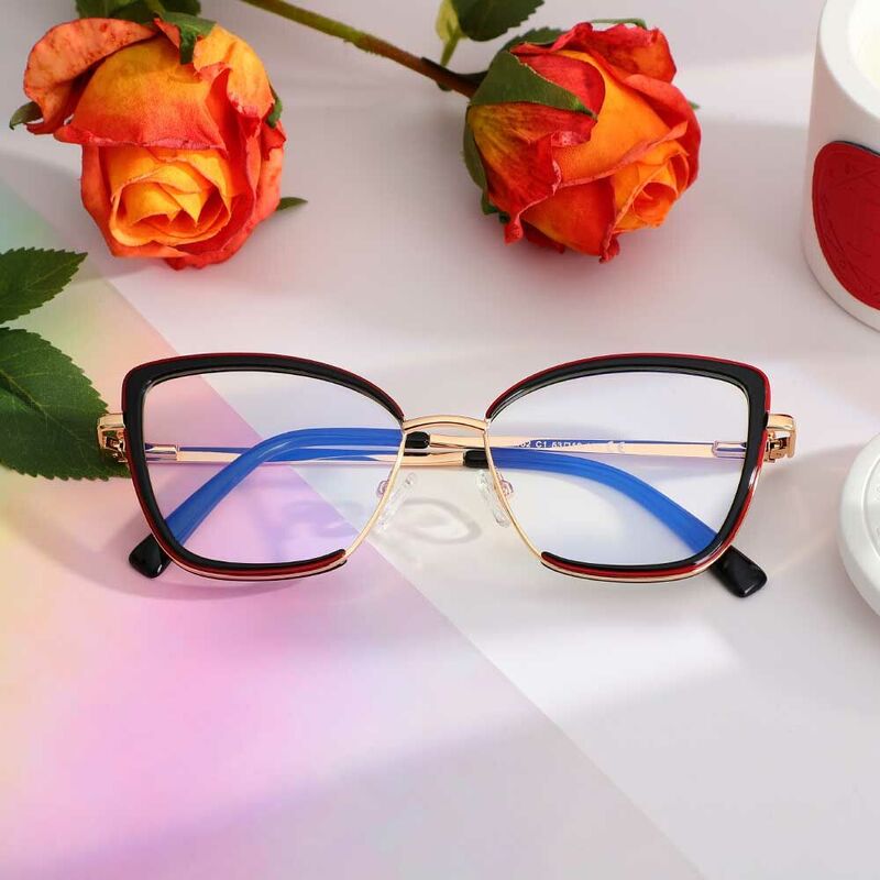 Candice Cat Eye Schwarze Brillen