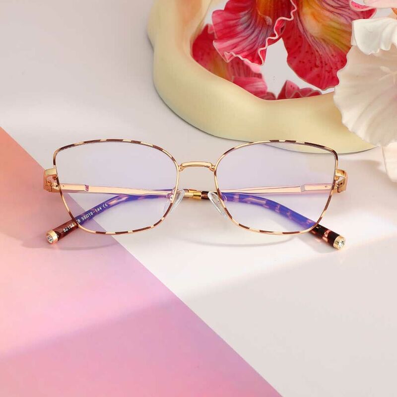 Donna Cat Eye Leopardene Brillen
