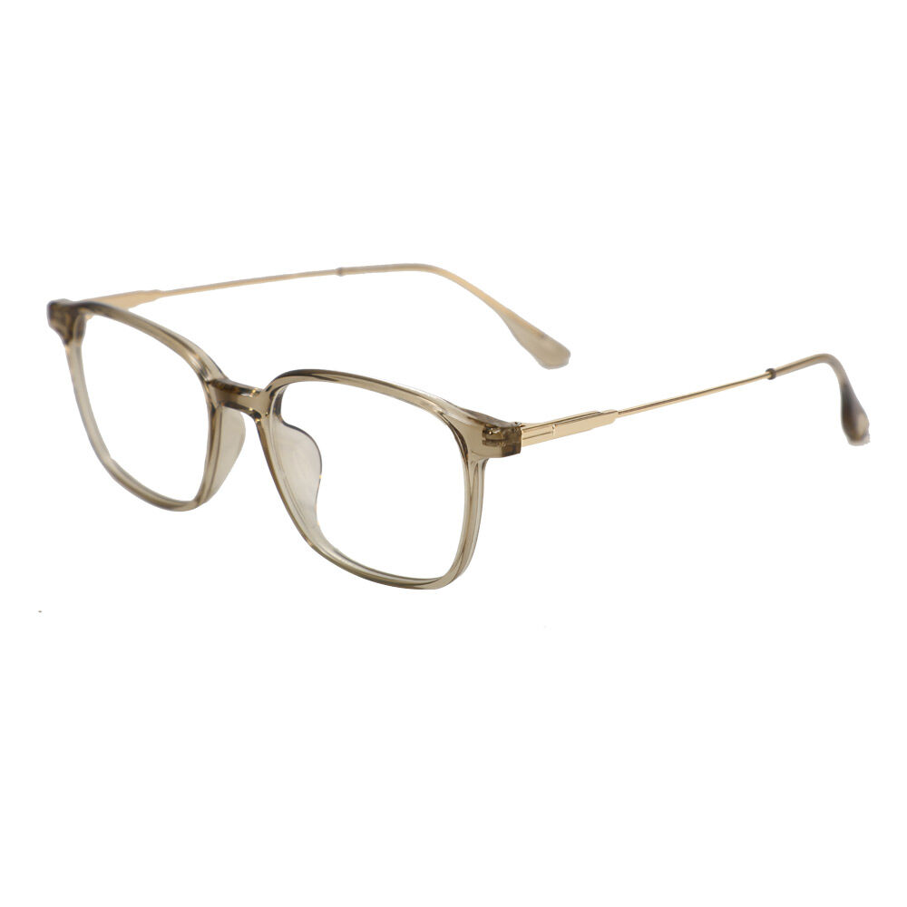 Dick Rectangle Brown Glasses