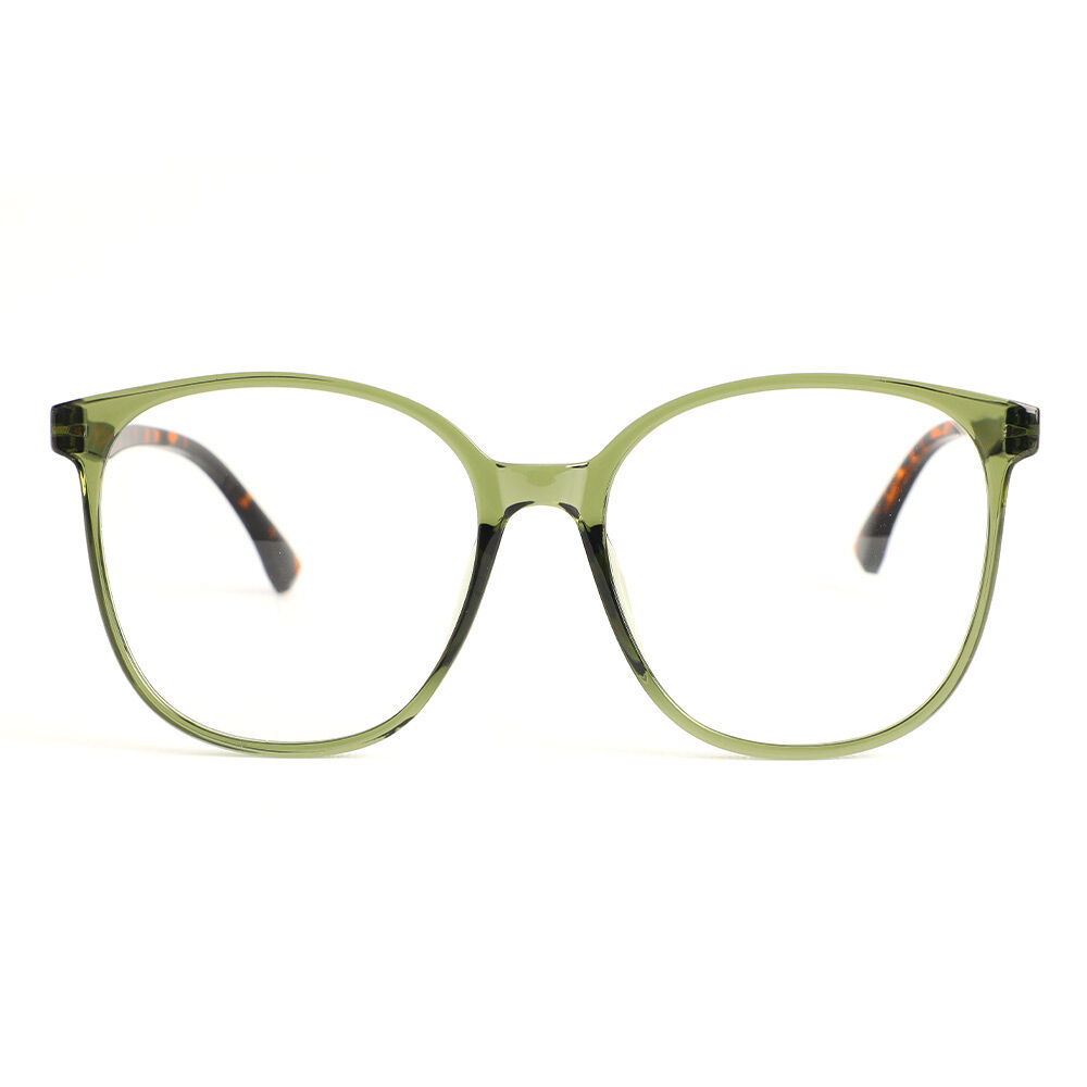 Evangeline Quadratische Grüne Brille