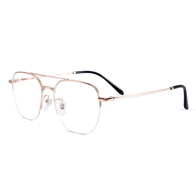 Judith Aviator Rose Gold Glasses