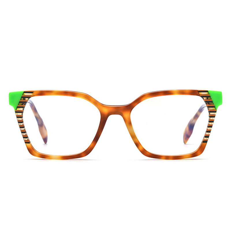 Kiana Square Tortoise Glasses