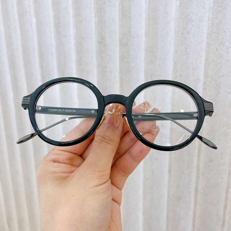 Faniy Round Black Glasses