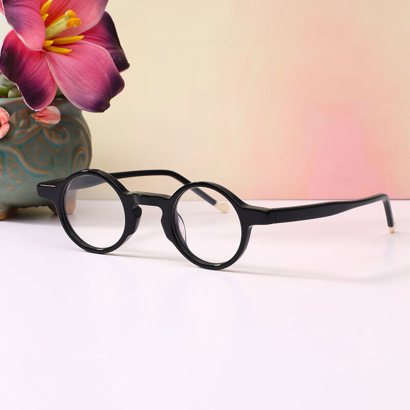 Colivv Round Black Glasses