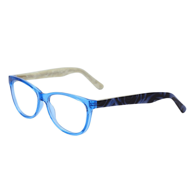 Dick Cat Eye Blue Glasses