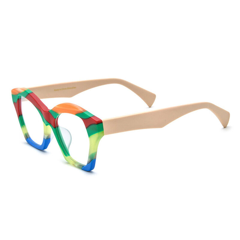 Virgil Cat Eye Grüne Brille
