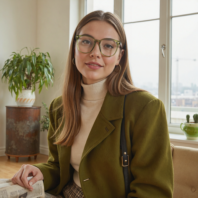 Lunettes de Vue Archibald Carré Vert