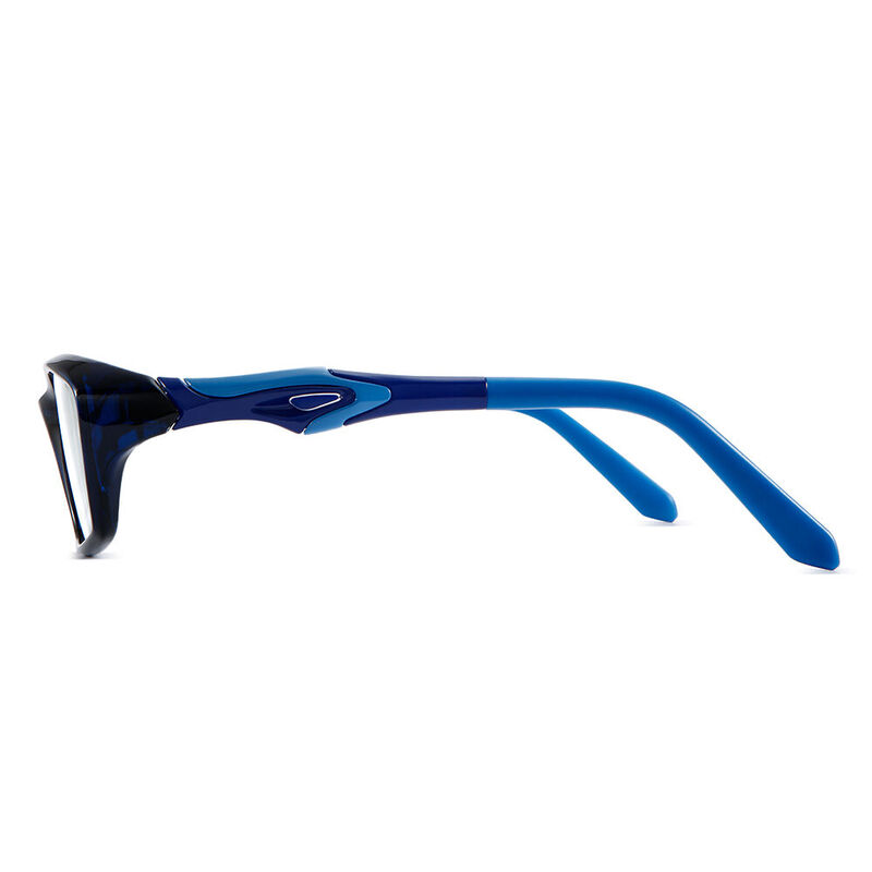 Speeder Rectangle Blue Sport Glasses