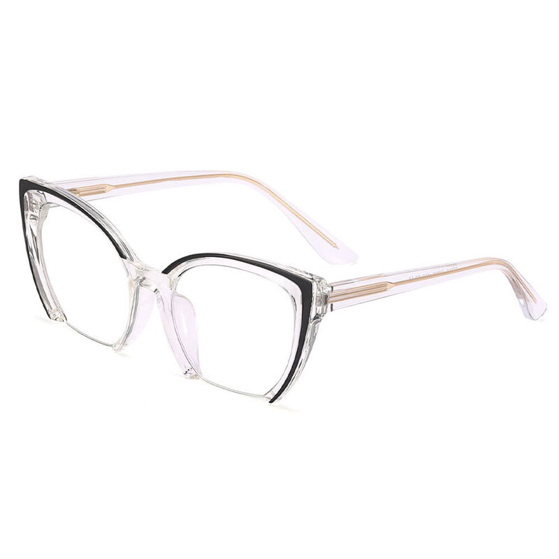 Alice Cat Eye Transparent Glasses