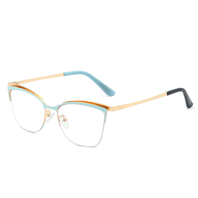 Miriam Cat Eye Blue Glasses