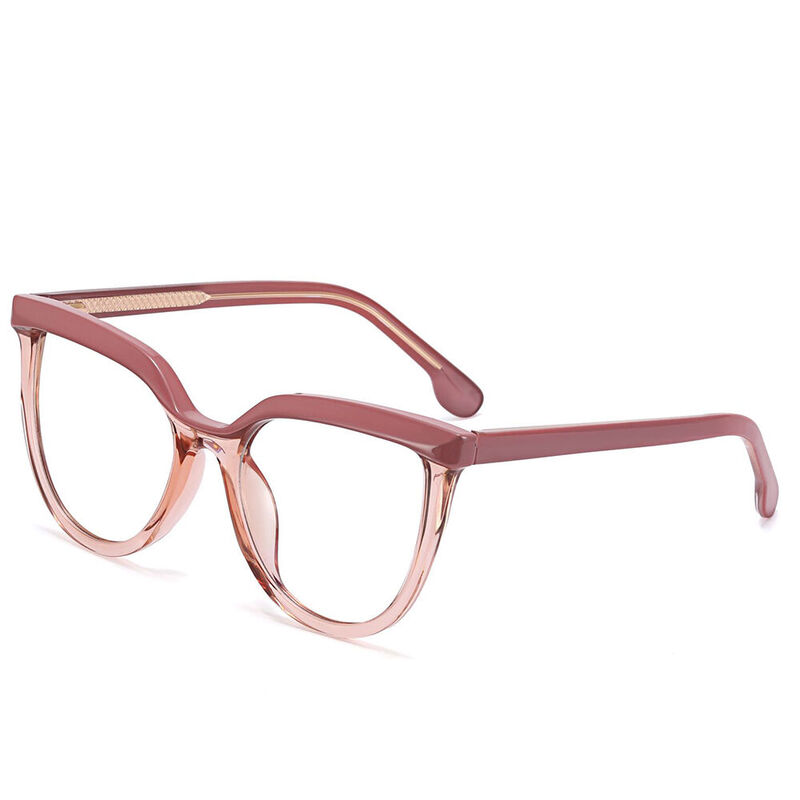 Eleanore Cat Eye Brown Glasses