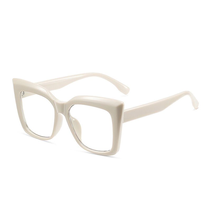 Salon Cat Eye Beige Glasses
