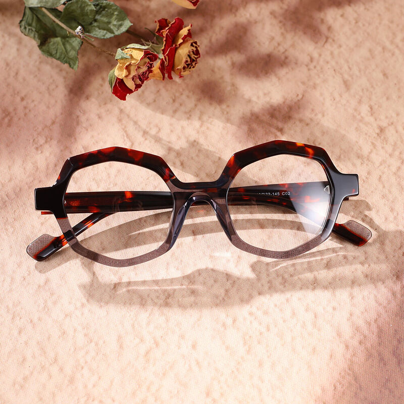 Geoffrey Geometric Tortoise Glasses