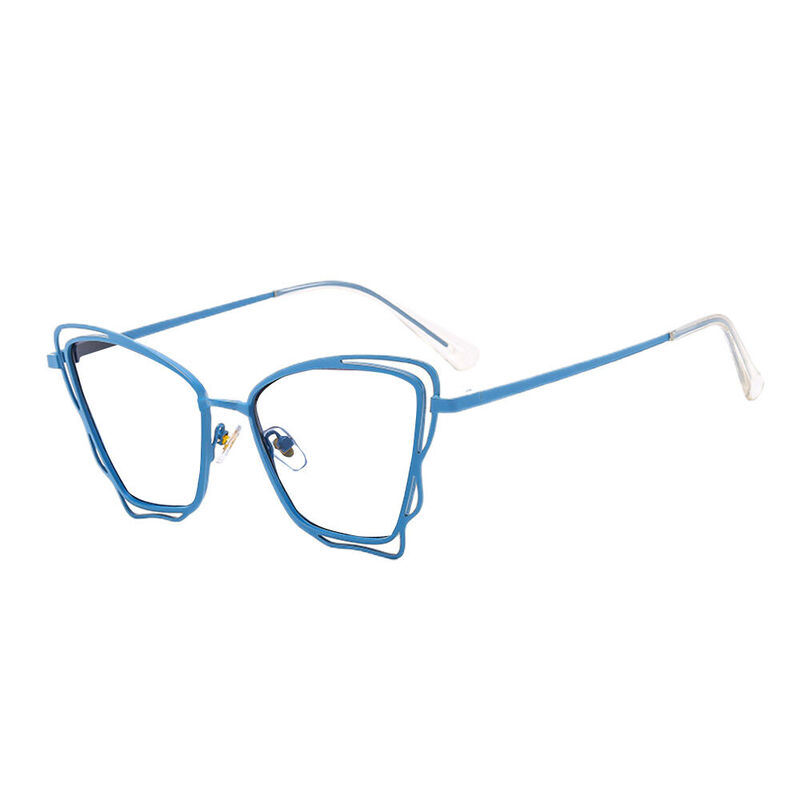 Ryen Cat Eye Blue Glasses